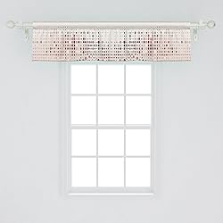 Ambesonne Polka Dot Window Valance Pack of