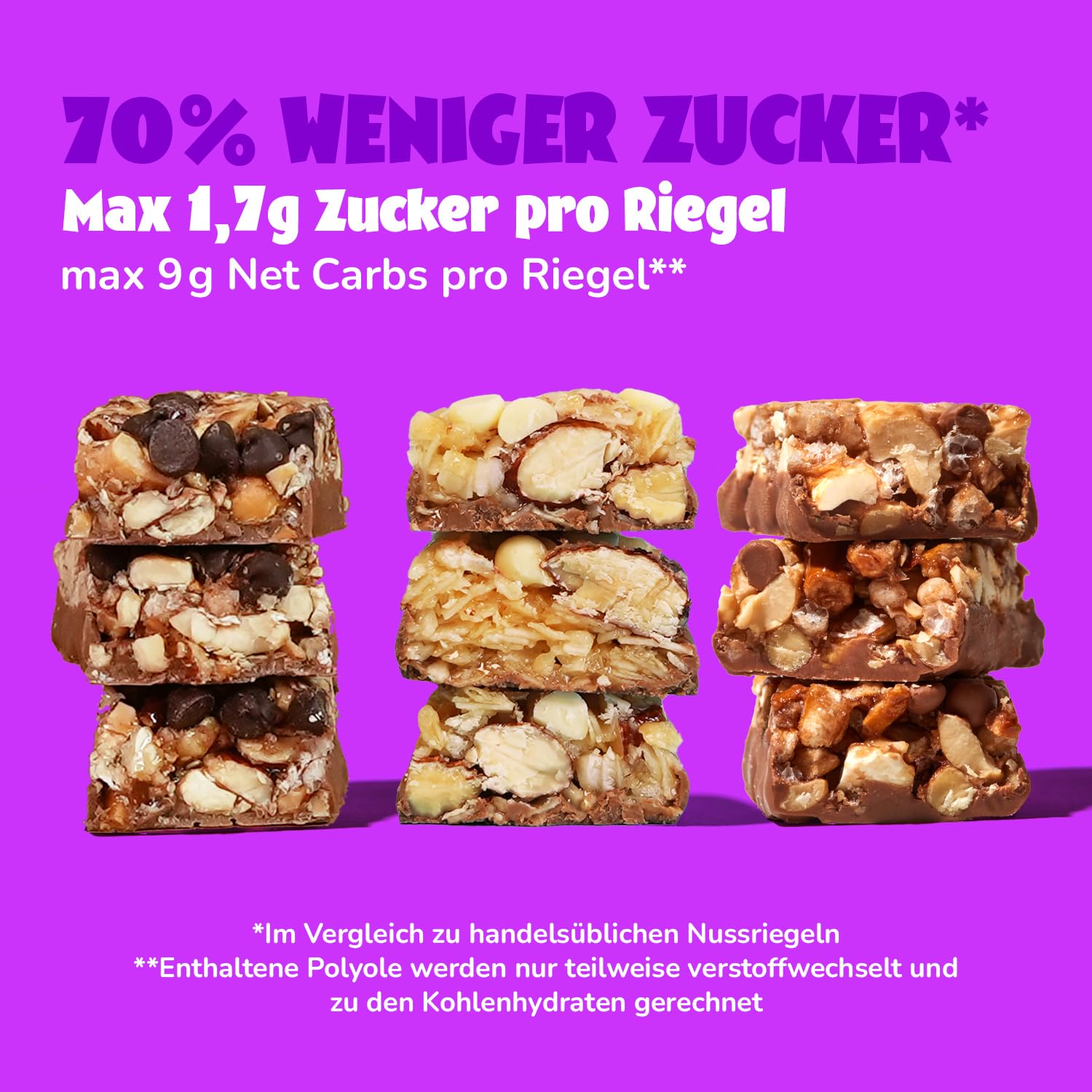 ahead Nutbar Mixbox | Nussriegel Müsliriegel ohne Zuckerzusatz mit 3 Sorten - 12x35g mit nur 1,7g Zucker 3