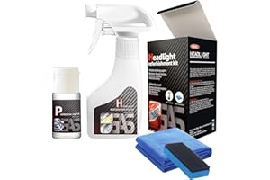 Ogas Headlight Restoration Kit, Removes Yellowing & Oxidation, Extremely Hydrophobic, Maximum Gloss & Shine for All Vehicles