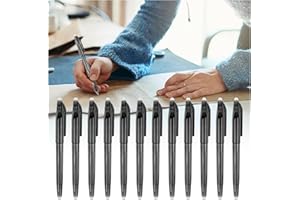 lyforx 12pcs Heat Erasable Pens for Fabric Marking Pens Fabrics Markers for Quilting Sewing DIY Dressmaking Tailors Chalk (Black)