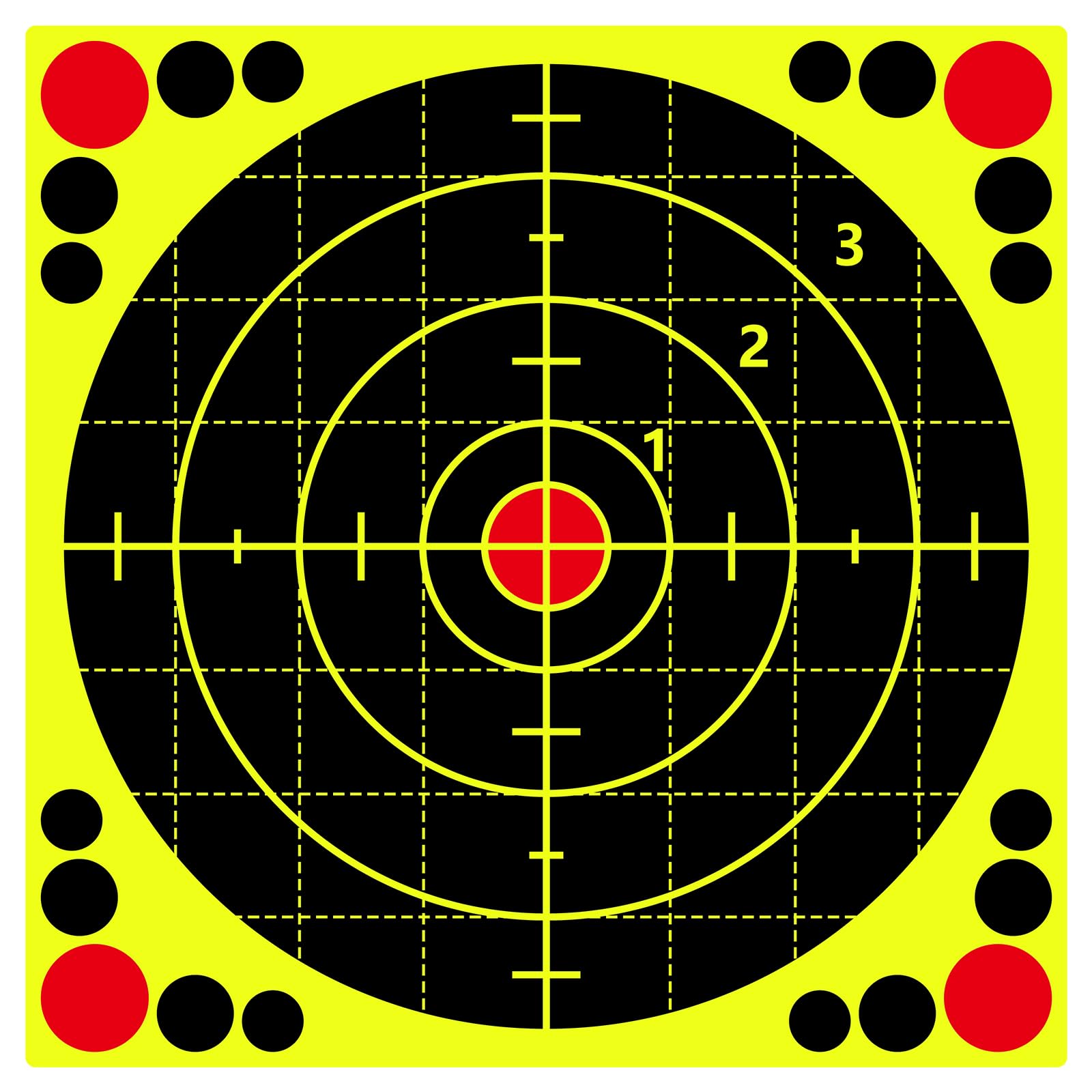 View 1 of *** pack of**5***Anwyll Shooting Splatter Targets Stickers - 15Pcs 12'' Targets for Shooting Range Reactive Paper Shooting Target Adhesive Shoot and See Target for BB Pellet Gun Pistol Airsoft Rifle Shoot Practice