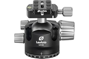LEOFOTO LH-55 55mm Low Profile Ball Head Arca Compatible w Independent Pan Lock