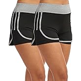 RanZZRan Women's 2-in-1 Running Shorts with Built-in Shorts Liner - High Waisted Athletic Shorts with Pocket, Quick Dry