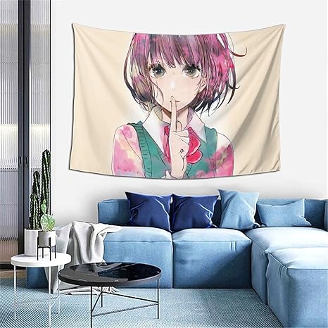 Amazon Co Jp 売れ行きがよい クズの本懐 2 北欧ins風背景布 タペストリー 配置 おしゃれ飾り 壁紙 デコレーション リビング ベッドルーム 壁掛け 改造する インテリア サイズ 152x102cm ホーム キッチン