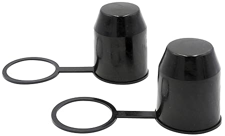 2er SET Anhängerkupplung Schutzkappe Farbe Schwarz für KFZ Kugelkopf Kappe mit Halterung