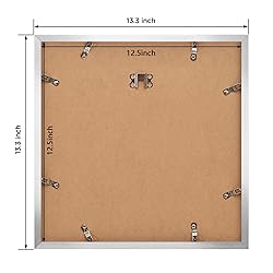 eletecpro 12.5x12.5 Record Frame, Silver, Sturdy
