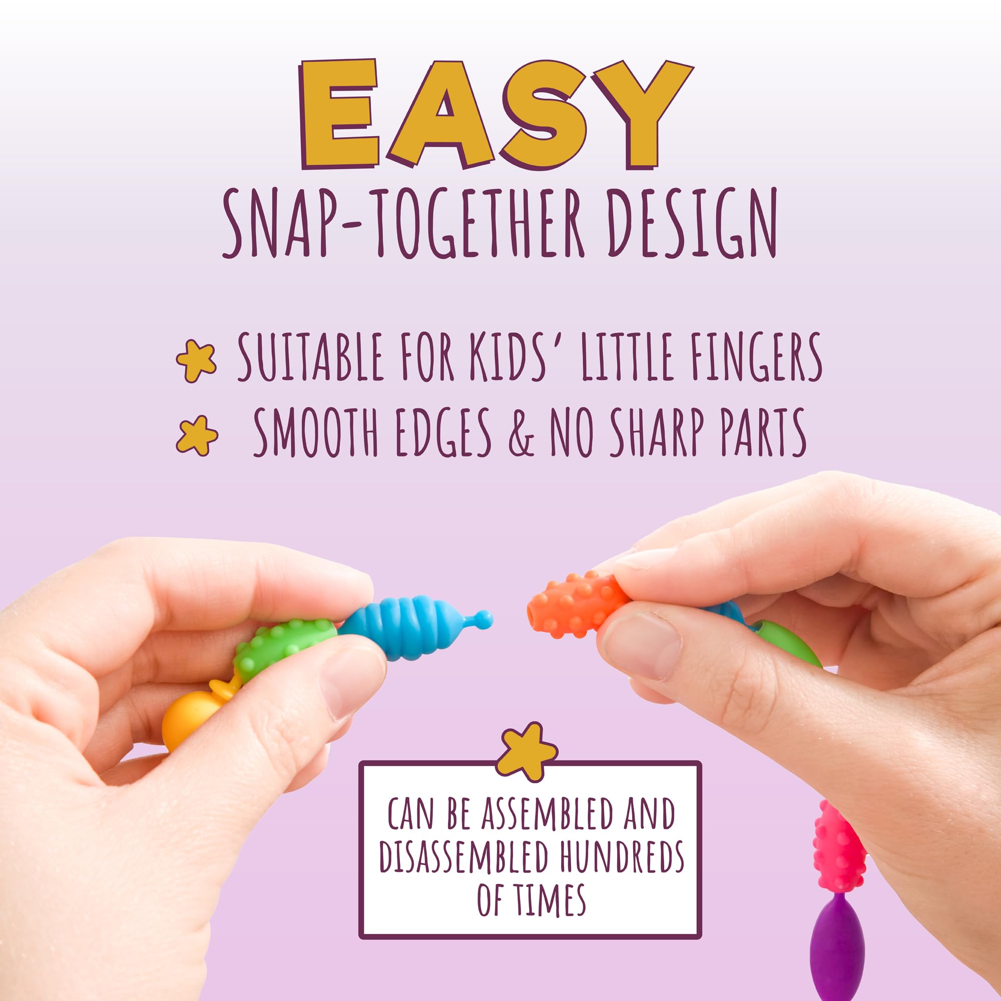 Orian Pop Beads Jewelry Making Kit for Girls, 550+ Piece Set for Girls Ages 3 and Up,Colorful Snap Beads,Bracelet,Necklaces and Rings Unicorn Gift Bag