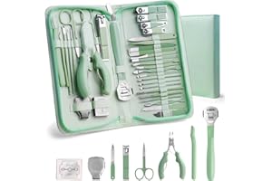 UMEINAC TECH Manicure Set Professional Pedicure Tools Set, 35 in 1 Manicure Pedicure Kit for Women, Foot Hand Nail Care Kit Grooming Kit for Toenail Fingernail