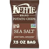 Kettle Brand Sea Salt Kettle Potato Chips, Gluten-Free, Non-GMO, 7.5 oz Bag