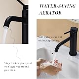 Peppermint Black Bathroom Basin Mixer Tap Swivel Spout Modern Sink Mono Lever view 4