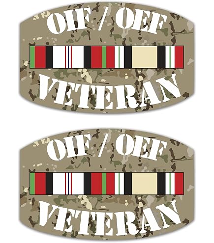 Afghanistan Combat Veteran Decal - US Marines OEF Sticker For Car, Truck, Laptop, Cooler | Made In USA, Weather-Resistant Vinyl - View #9