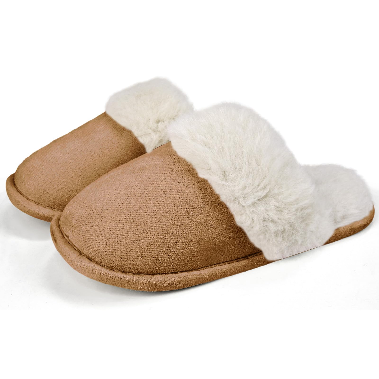 Photo 1 of *USED*
ZOORON Women's Memory Foam Fuzzy Slippers Fluffy Plush Indoor Outdoor Non-Slip Thin Sole Winter House Shoes
