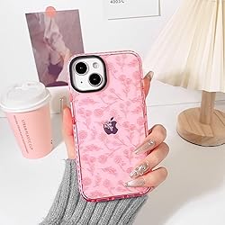NITITOP Compatible for iPhone 15 Case Cute Flower