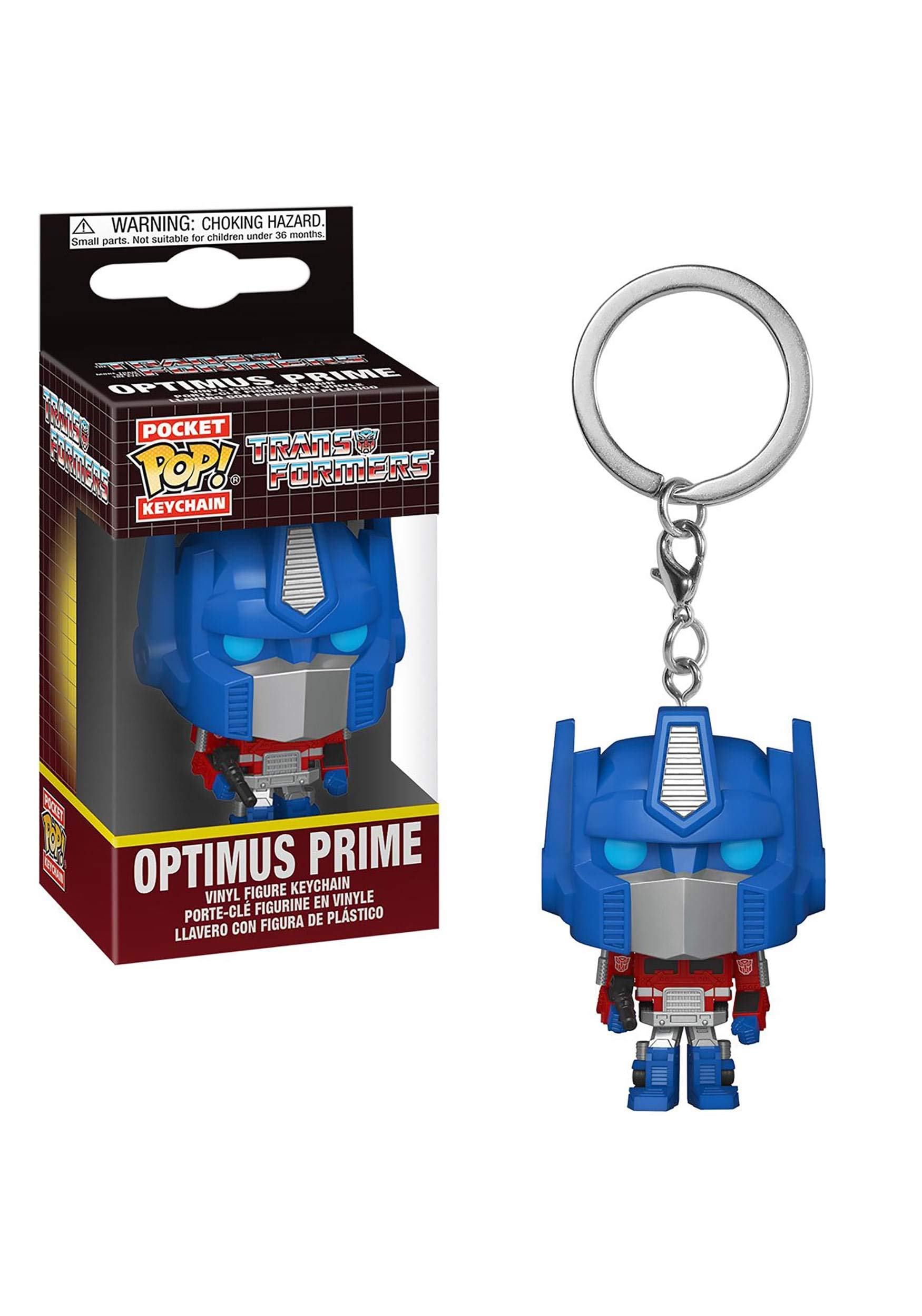 Funko POP! Keychain: Transformers-Optimus Prime Novelty Keyring - Collectable Mini Figure - Stocking Filler - Gift Idea - Official Merchandise - TV Fans - Backpack Decor