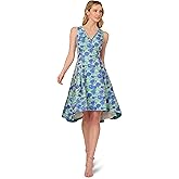 Adrianna Papell Womens Jacquard Dress