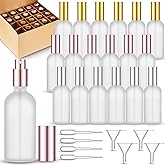 Teenyyou 18 Pcs 3.4 oz Glass Spray Bottles Fine Mist Spray Bottles Small Refillable Reusable Perfume Container with Carton Pa