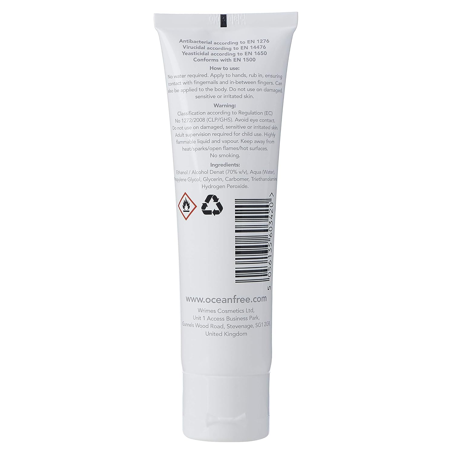 70% Alcohol Hand Sanitiser Gel - 3x 60ml - Certified Surgical/Medical Grade (Pack of 3) - Image 3