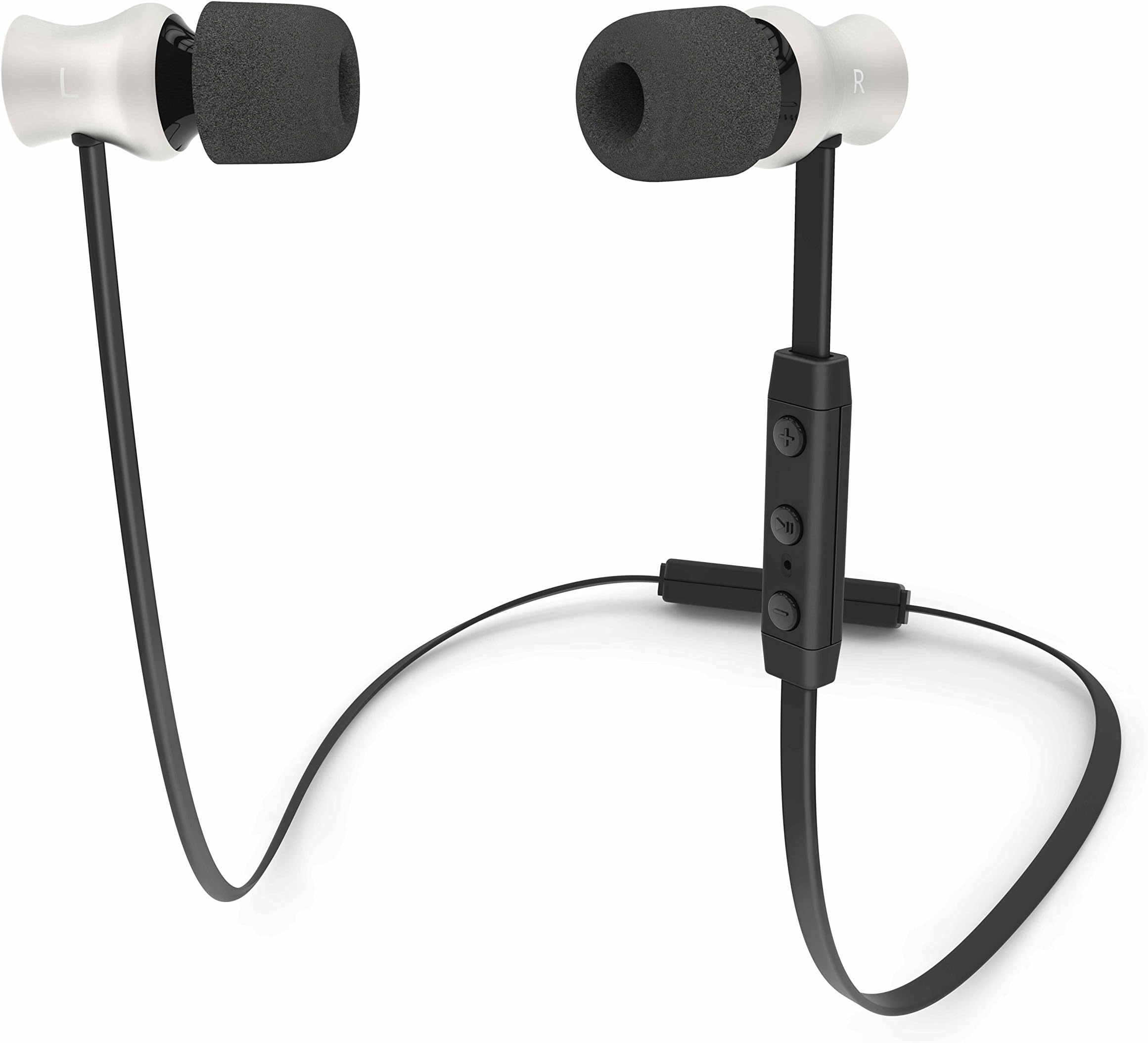 TGH High Definition Sound, Wireless Bluetooth Headphones (Earbuds) for iPhone, Android - Silver