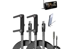 240w Braided Fast Charge Cable with Built-in Phone Stand, 2026 New Invisible Holder Charger Cable with Stand, Chubby Cables P