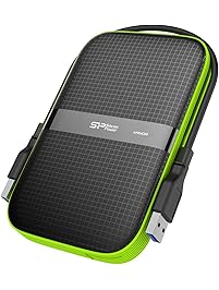 Silicon Power 2TB Rugged Portable External Hard Drive Armor A60, Shockproof USB 3.0 for PC, Mac, Xbox and PS4, Black