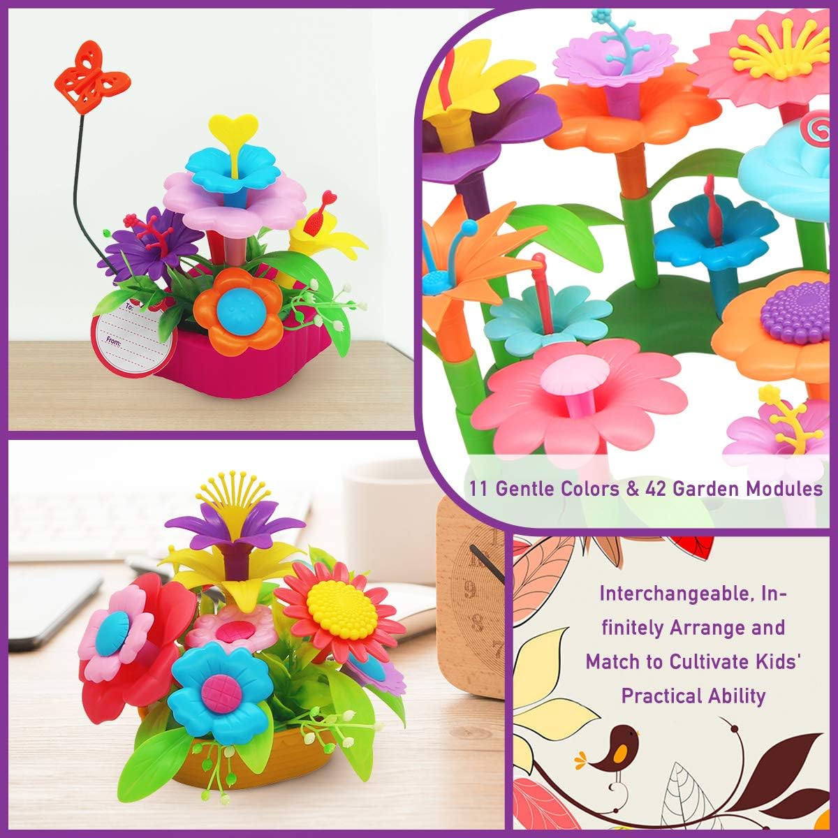 flower building toy set