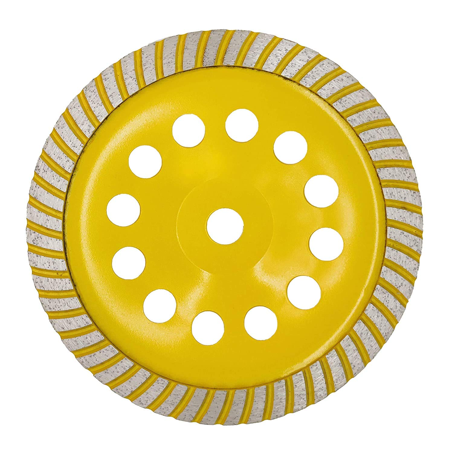 APLUS Diamond Cup Wheel Turbo 230 mm x 22.2 mm Grinder Disc Double Row for Concrete Stone Masonry