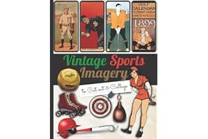 Vintage Sports Imagery to Cut out and Collage: One-Sided Decorative Paper for Junk Journaling, Scrapbooking, Decoupage, Colla