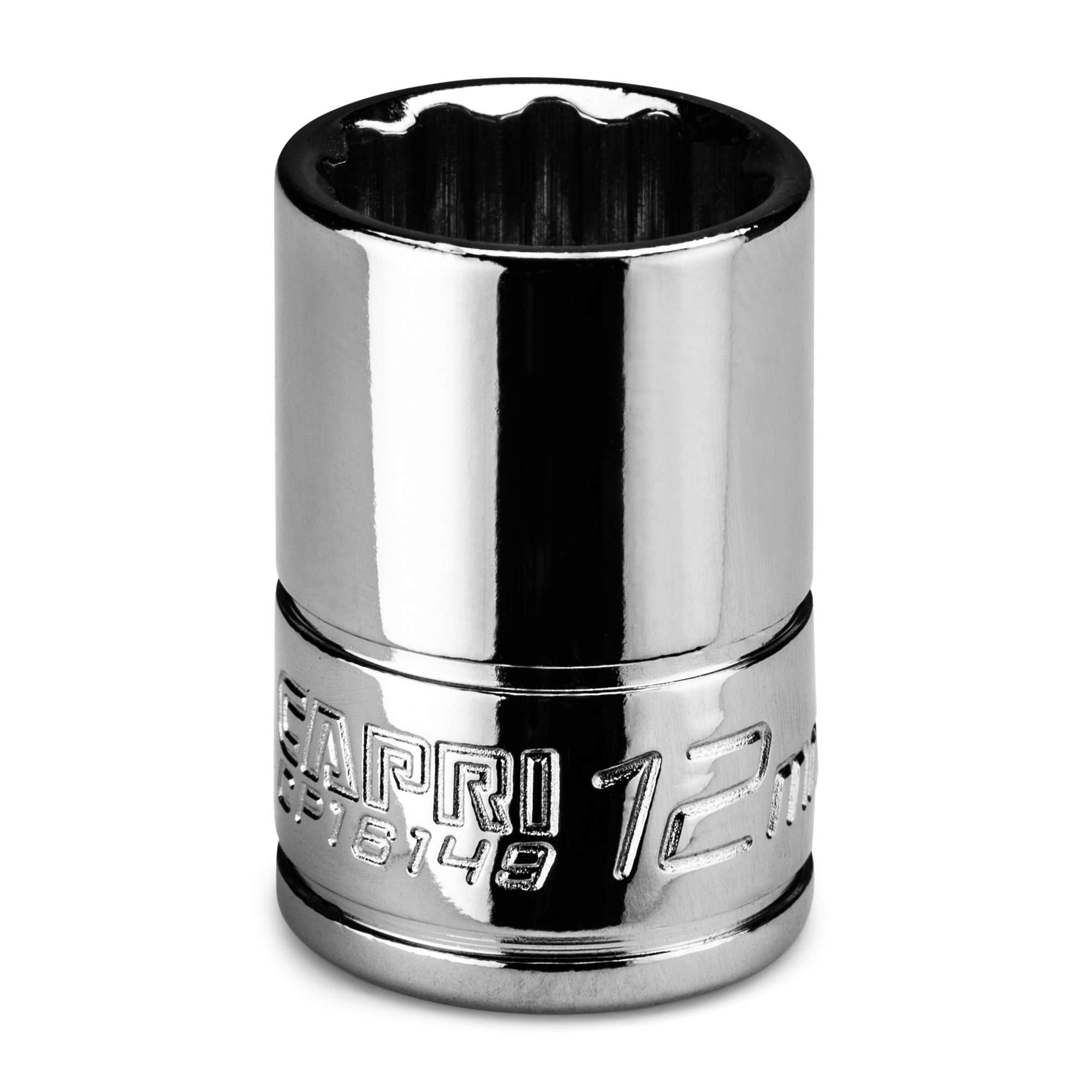 Photo 1 of Capri Tools 12 mm Shallow Socket, 1/4 in. Drive, 12-point, Metric