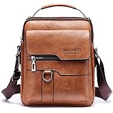 Hjkiopc Zipper Buckle Leather Messenger Bag Crossbody Shoulder Bag Vintage Handle Bags | Zipper, Buckle, Leather, Vintage