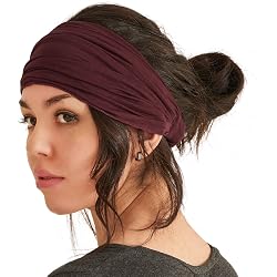 2 Pack Large Cotton Bandana Headband, Head Wrap