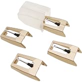 Vinyl Record Player Needles - Zentect Upgraded Golden Record Needle Diamond Turntable Stylus Replacement for Crosley Jensen Ion Victrola Phonograph (Pack of 4)