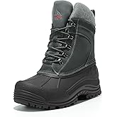 NORTIV 8 Men's Insulated Waterproof Winter Snow Boots TERREY