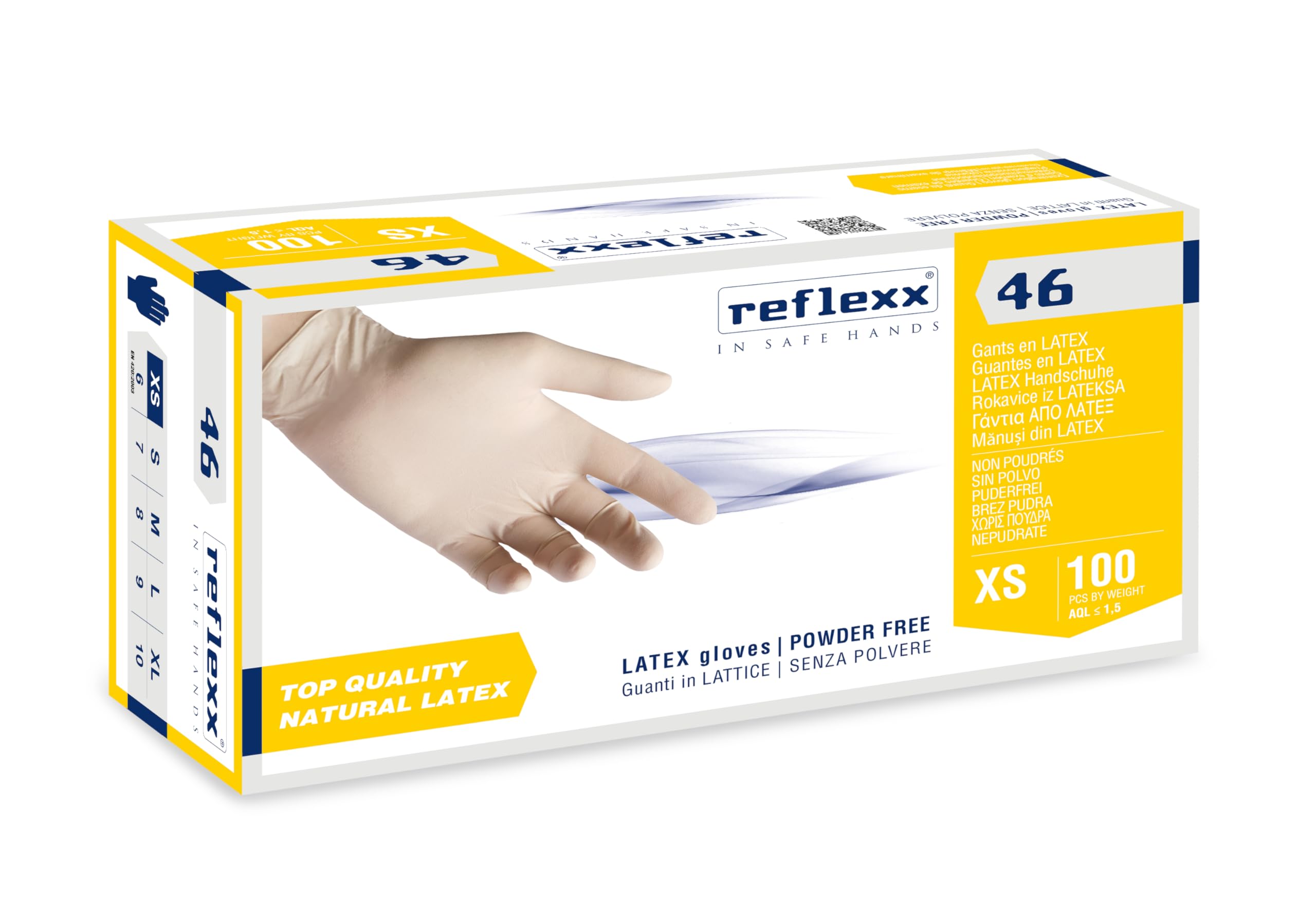 Reflexx R67 Powder free nitrile gloves
