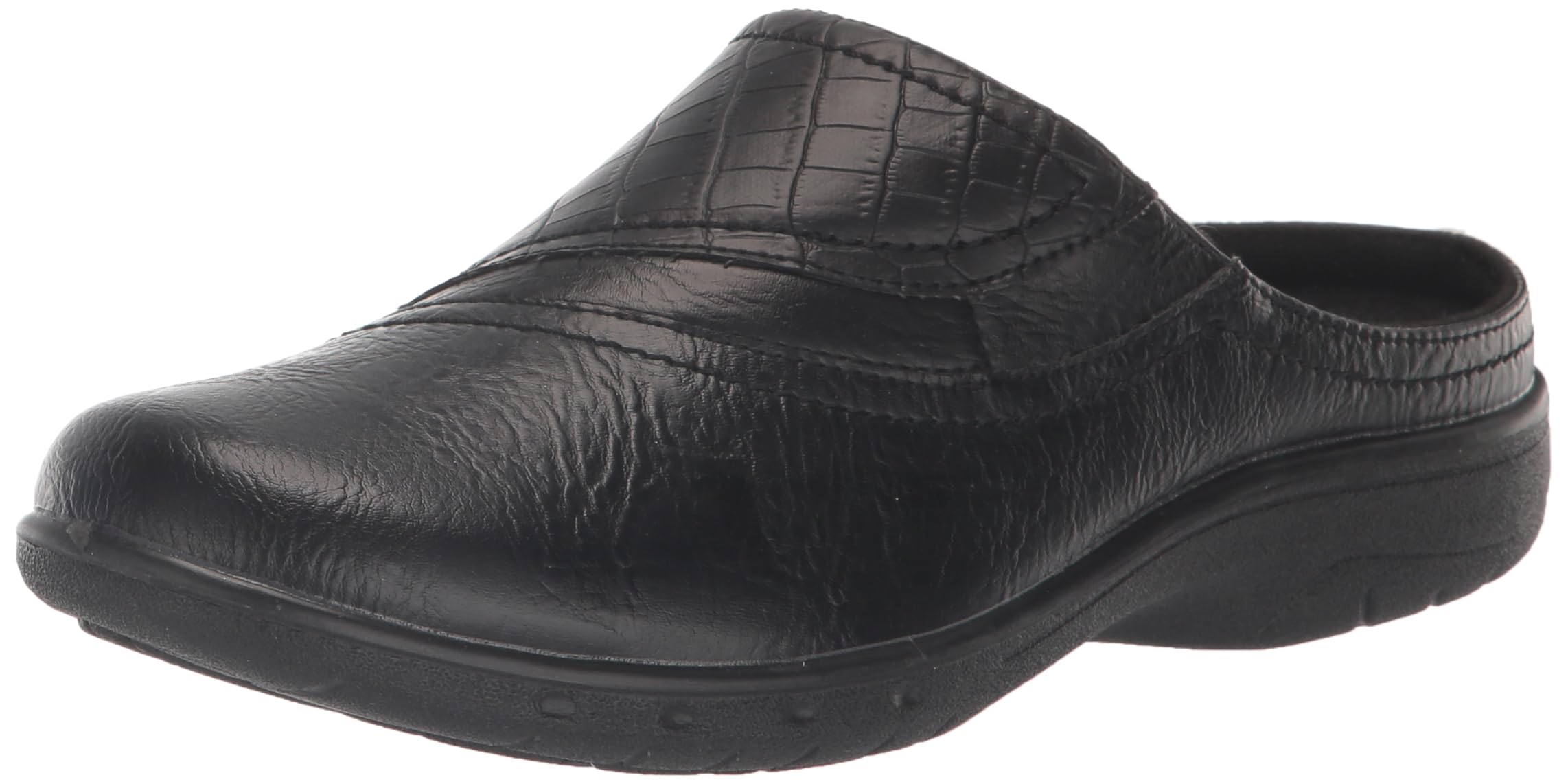 Photo 1 of Easy Street Women's Parley Mule, Black/Croco, 9