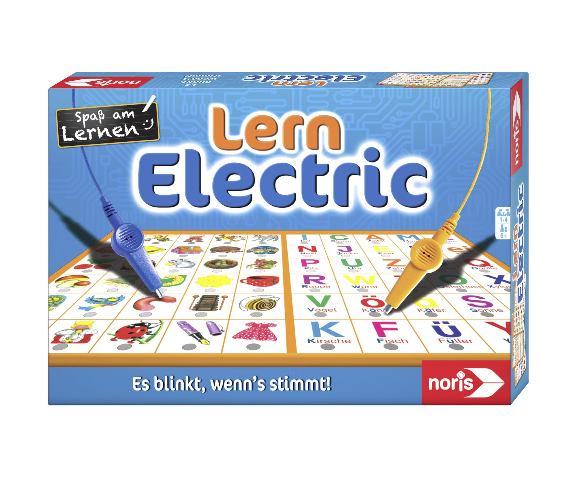 Noris 606013711 Electronic Learning, The Educational Game Classic, What Fits Together, It Flashes If It's Right, From 6 Years