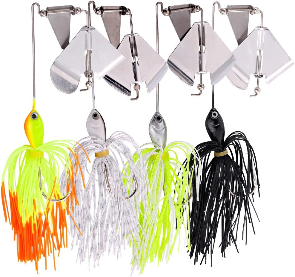 Sougayilang Fishing Lures Buzzbait Spinnerbait Jigs Lure for Bass Pike Fishing