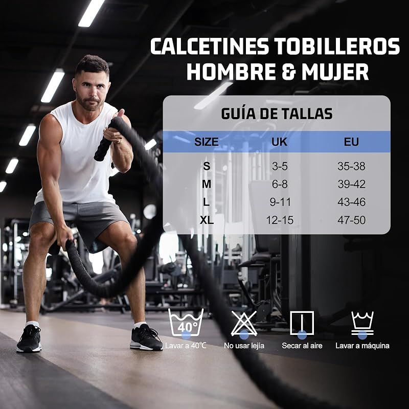 10 Pares Calcetines Tobilleros Hombre Mujer, Calcetines Cortos Algodón Transpirables, Ideales para Deporte, Correr, Casa, Trabajo, Verano, Negro 39-42