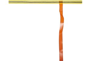 MUTUAL INDUSTRIES Mutual 14976 Hula Skirt Perimeter Marker, 50 yard Length x 3/4" Width, Yellow/ Black/Yellow