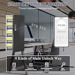 120 Key Cabinet Organizer,Metal Key Lock Box Wall