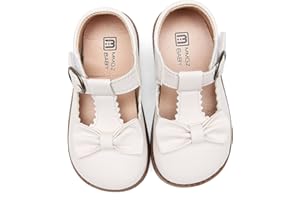 DADAWEN Girl's T-Strap School Uniform Dress Shoe Mary Jane Princess Flat