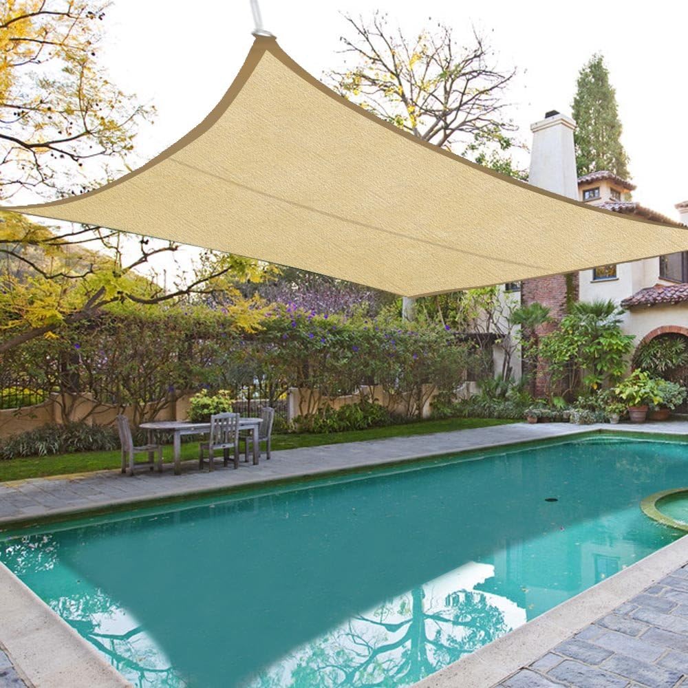 Sun Shade Sail UV Top Outdoor Canopy Patio Lawn 18' Square