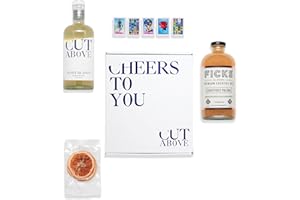 CUT ABOVE Paloma Cocktail Kit | Fick's Premium Cocktail Mix | Award Winning Non-Alcoholic Spirit for Mocktails | Gift Set | 750mL, 946ml (Agave Blanco)