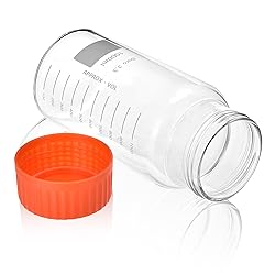 Kestun 6 Packs 1000ml Wide Mouth Graduated Round