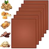 6PCS Silicone Dehydrator Sheets with Edge, Luxiv 12.2 x 10.2 Inch Silicone Dehydrator Mats Compatible with Cosori CP267-FD, N