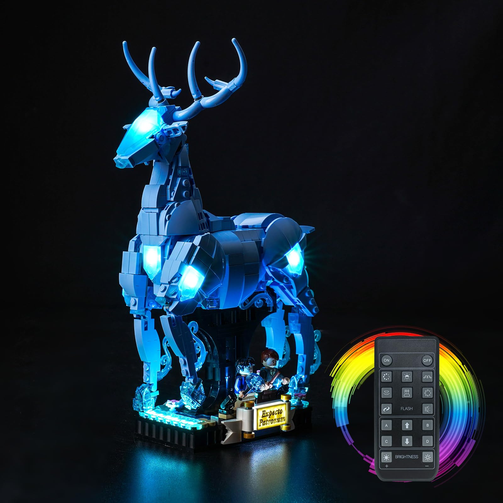 Light Kit for Lego Expecto Patronum Stag, Lighting Set for Lego 76414 Expecto Patronum 2-in-1 Set - Not Include Models, Just Light Set for Stag (Remote Control Version) — image 1