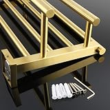 Sayayo Towel Rail Wall Mounted 16 inch SUS304 Brushed Gold EGZ8040-G view 8