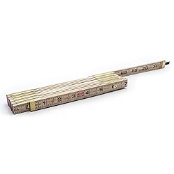 Crescent Lufkin Wood Rule, 6' Brass Ext, Black