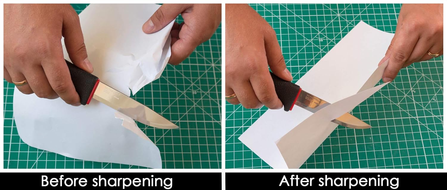 BeaverCraft LS2P1 Leather Strop Honing Sharpening Strop Knives Chisel Tools 3" x 8" Double-Sided Stropping Leather Polishing Compound Vegetable Tanned Leather Stropping Polishing Carving Gouges: Kitchen & Dining