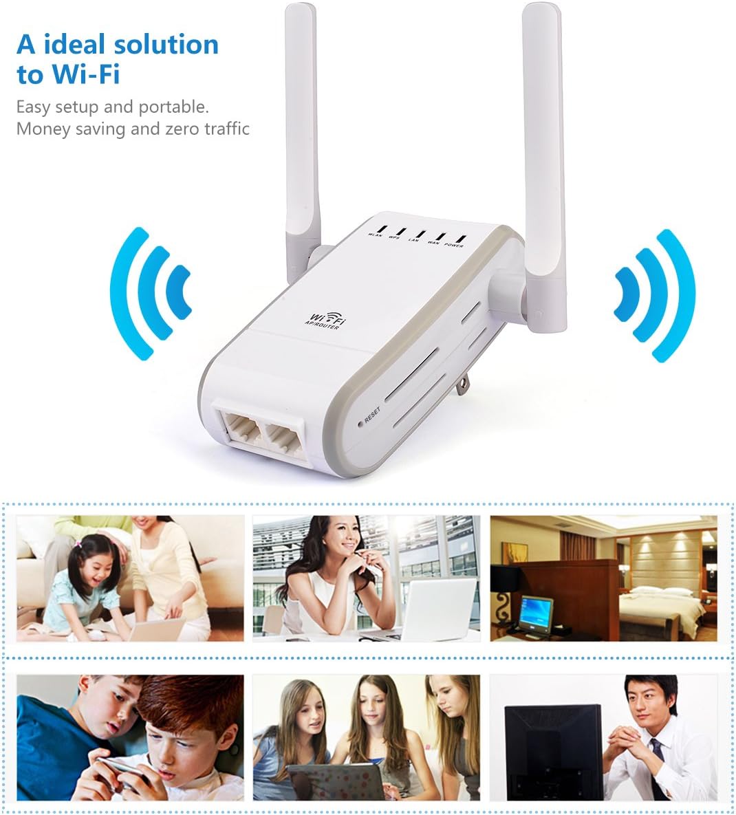 Starrybay? 300Mbps Wireless-N Range Extender WiFi Repeater Full Coverage Router, Wall Plug,Ethernet Port, Signal Indicator, WPS & Reset Button Firmware