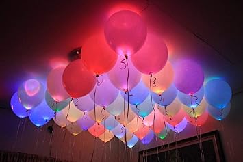 Chocozone Set Of 25 Led Balloons For Party Diwali Christmas New